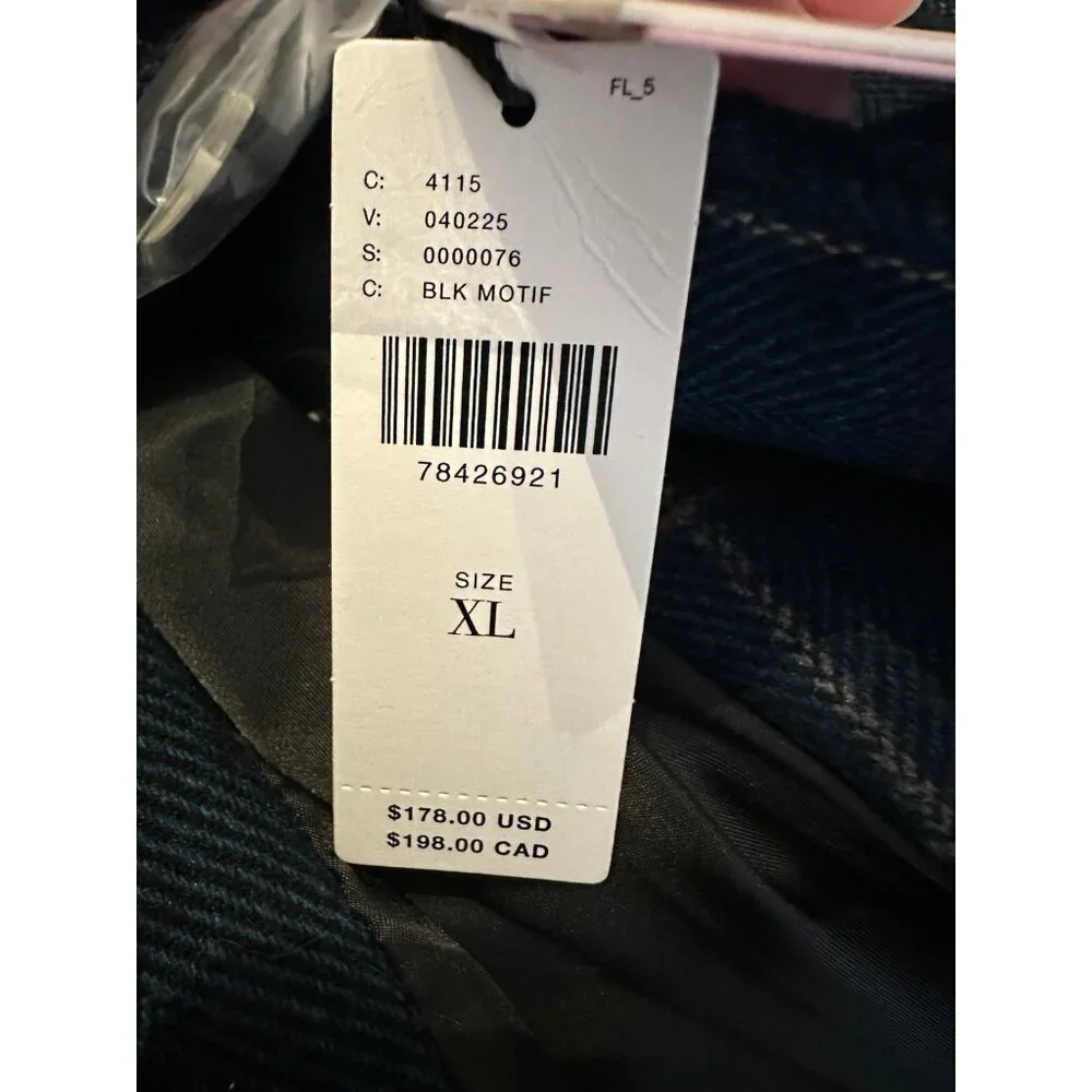 NWT Anthropologie Avec Les Filles Oversized Plaid Blazer - Picture 10 of 12